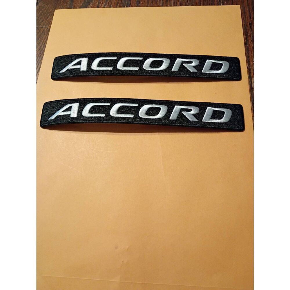 New Honda Accord Black White Iron On Patches for Jacket Hat Shirt Pants Car Cove